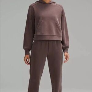 Lululemon Softstreme Brown Hooded Sweatshirt | size 12
